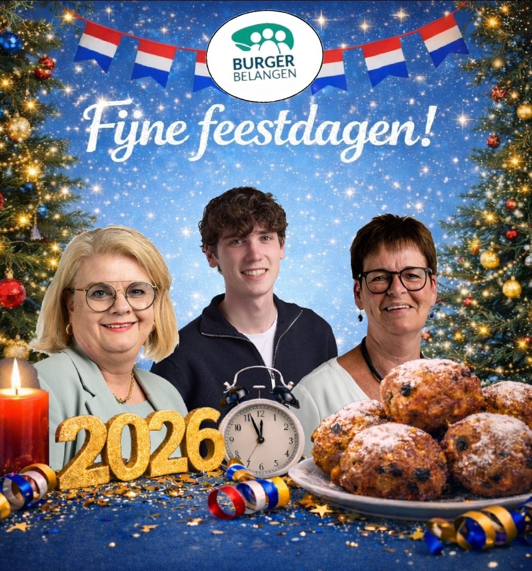 Het bestuur en de fractie wenst iedereen 👇