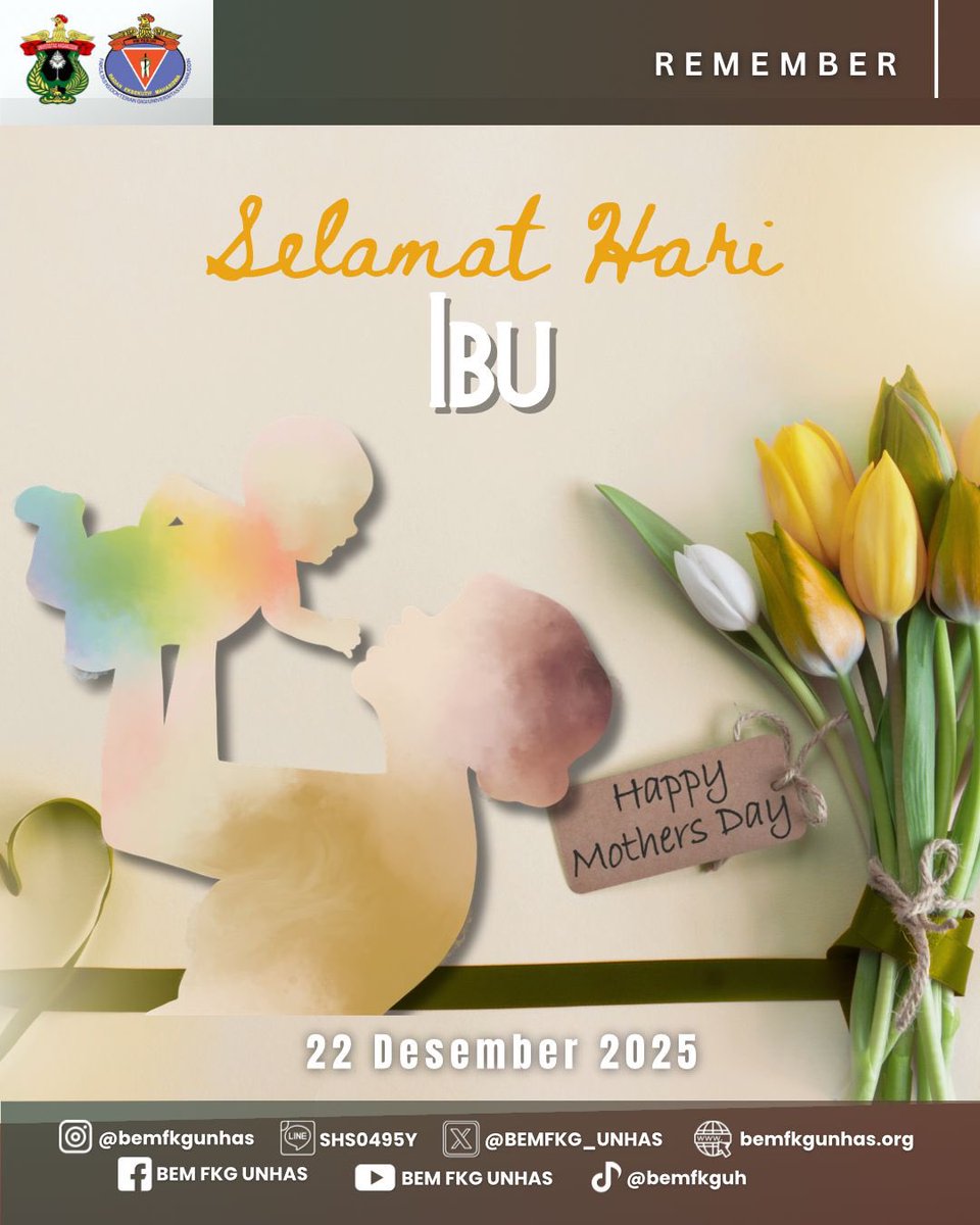 🌷 Selamat Hari Ibu 🌷

Ibu adalah sosok pertama yang mengajarkan arti ketulusan, keteguhan, dan kasih sayang tanpa batas.
Dalam setiap doa dan pengorbanannya, tersimpan harapan akan masa depan yang lebih baik.

Selamat Hari Ibu, pilar kehidupan sepanjang masa.