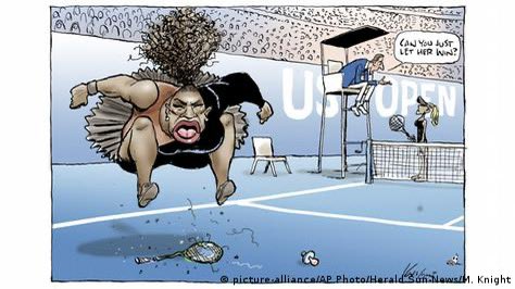 Meanwhile in reality…when white men weren’t talking or depicting Serena Williams like a beast, black women were calling her a man, and any black men that found her attractive gay.

They can date whoever, but you low self esteem hoes better not lie on this damn internet.😂