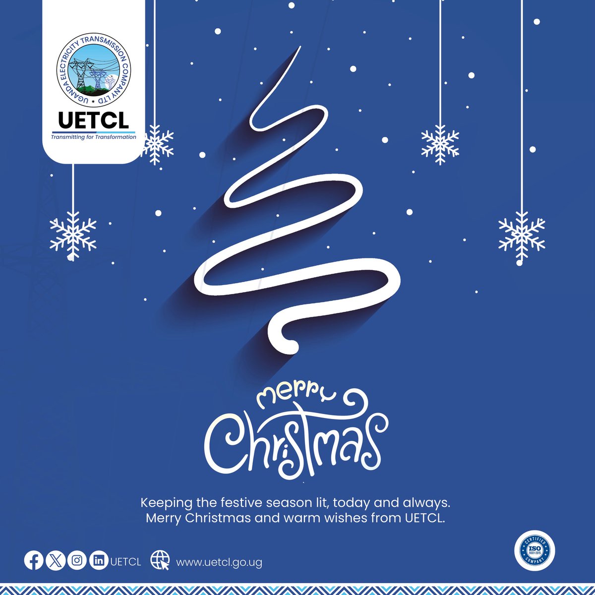 uetcl's tweet image. This Christmas, we extend warm wishes for peace, joy, and rest to all as we look forward to the year ahead. Merry Christmas 🎄 ✨