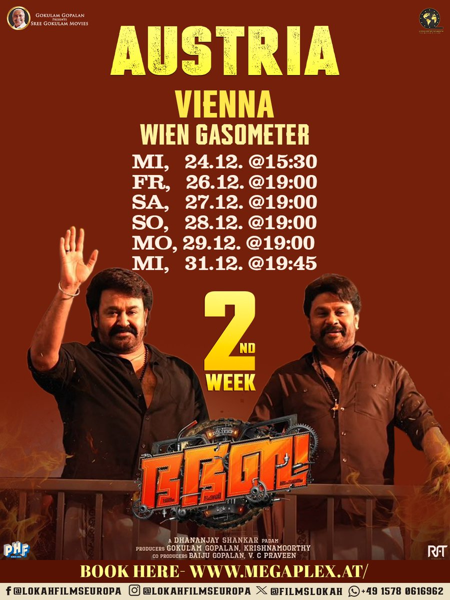 FilmsLokah's tweet image. 🇦🇹 Bha Bha Ba – Austria | 2nd Week 🎬
The fun continues! Catch the film in cinemas again this week 🍿
#BhaBhaBa #Austria #SecondWeek