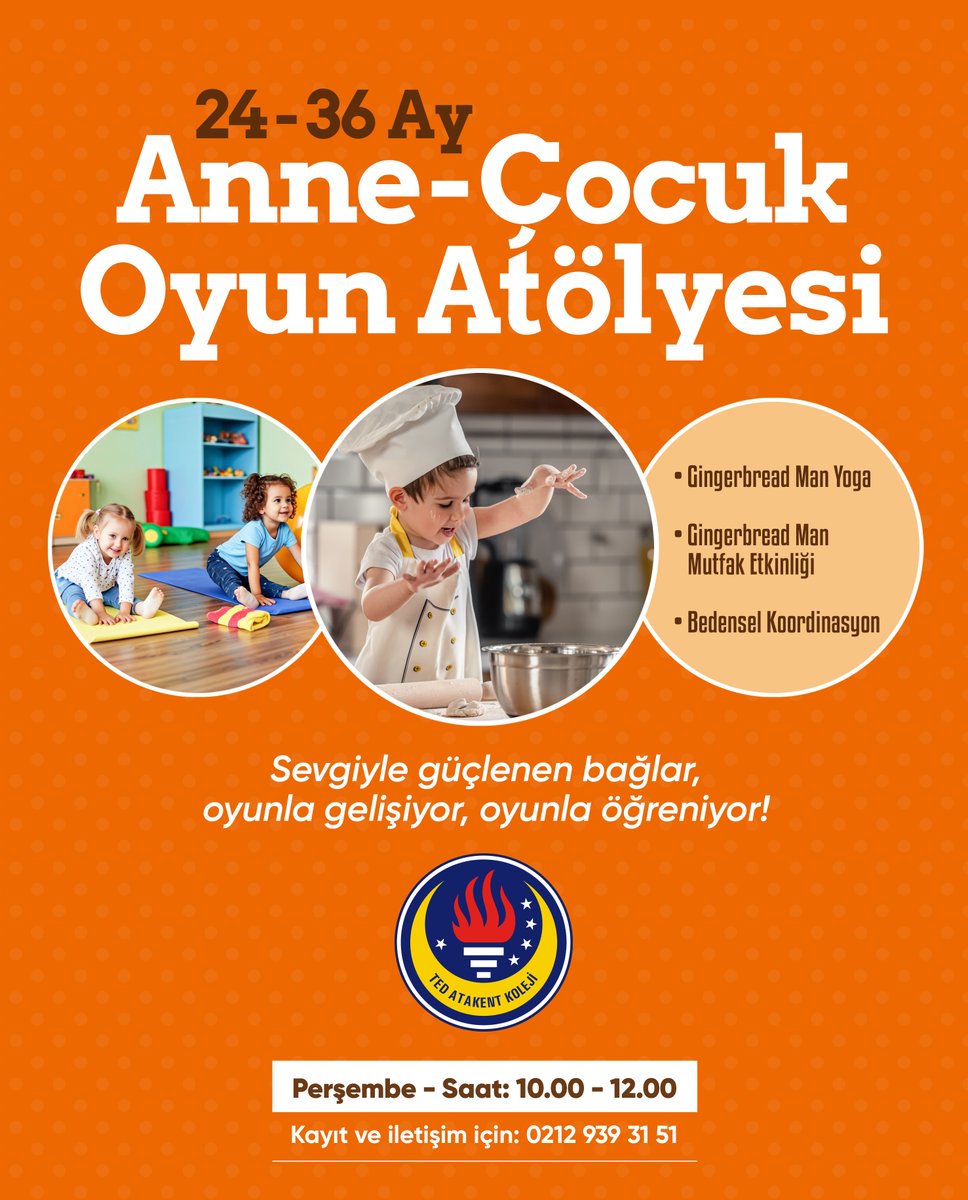 Anne çocuk oyun atölyesinde bu hafta.