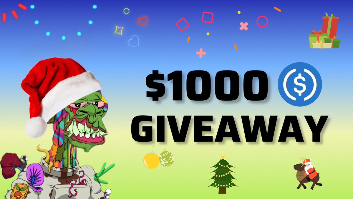 Giving away $1000 this Christmas 🎅🏻🎁

To enter:
- Follow <a href="/CryptoMafia420/">Crypto Mafia</a> 🔔
- Drop your $SOL wallets👇🏻
- Like &amp; RT this ✔️

4x winners ($250 each) ~ 24 hrs ⏰