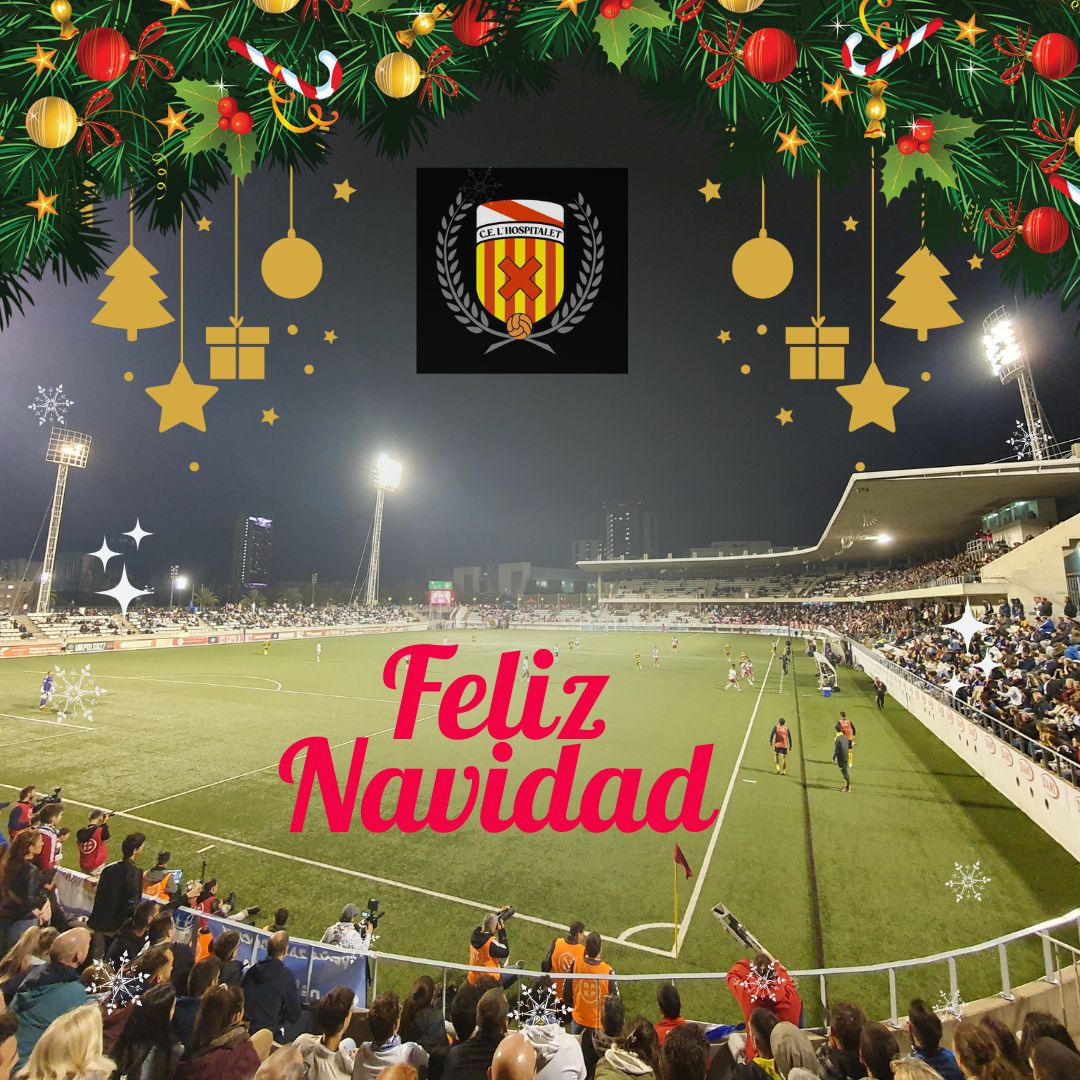 A todos jugadores, cuerpo técnico, staff directiva y toda la afición del <a href="/CELHospitalet/">CE L'Hospitalet</a> 
FELIZ FIESTAS ,NAVIDAD Y GRAN AÑO 2026!!
Sobretodo salud para todos, paz,buenos momentos y ojalá el ascenso 🎅🙋‍♂️😉