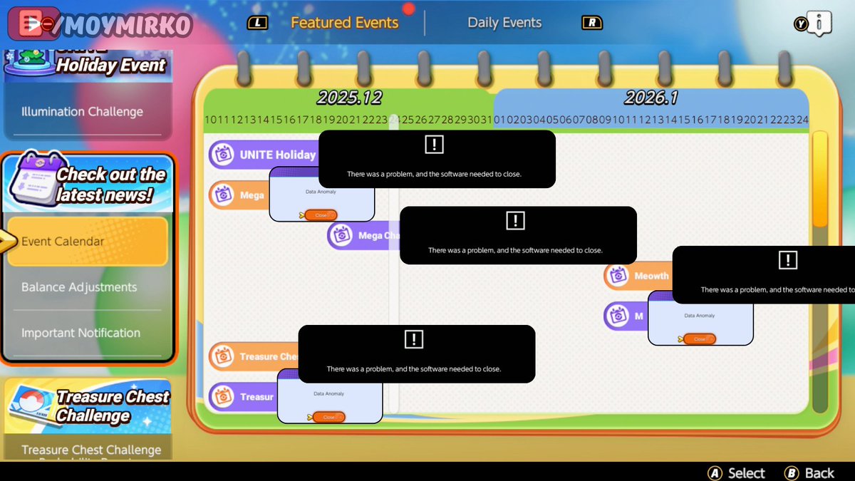 Updated Pokemon Unite Event Calendar