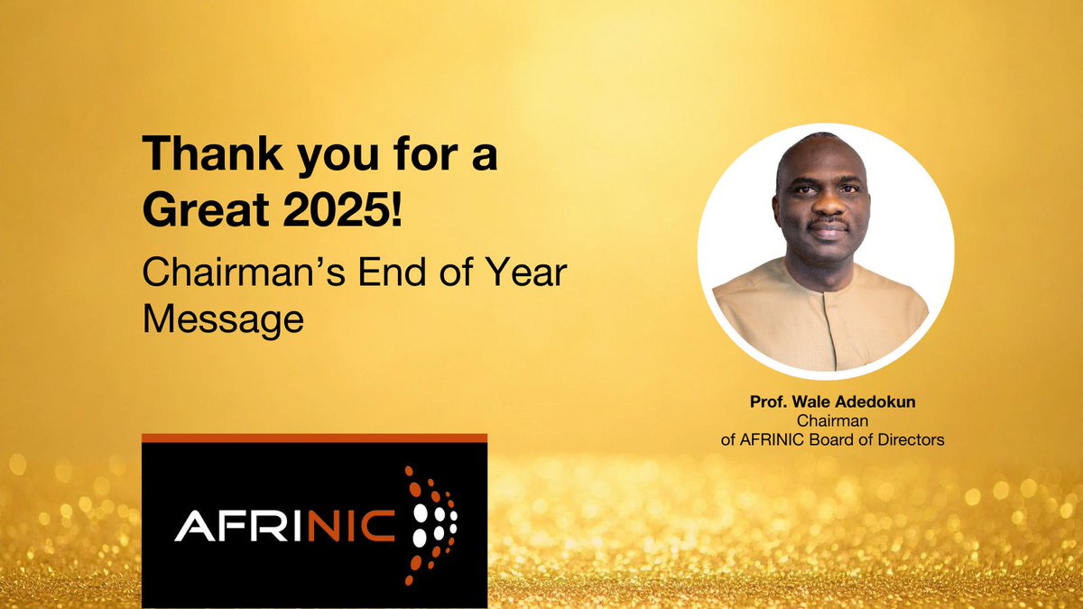 AFRINIC-The Regional Internet Registry for Africa tweet media