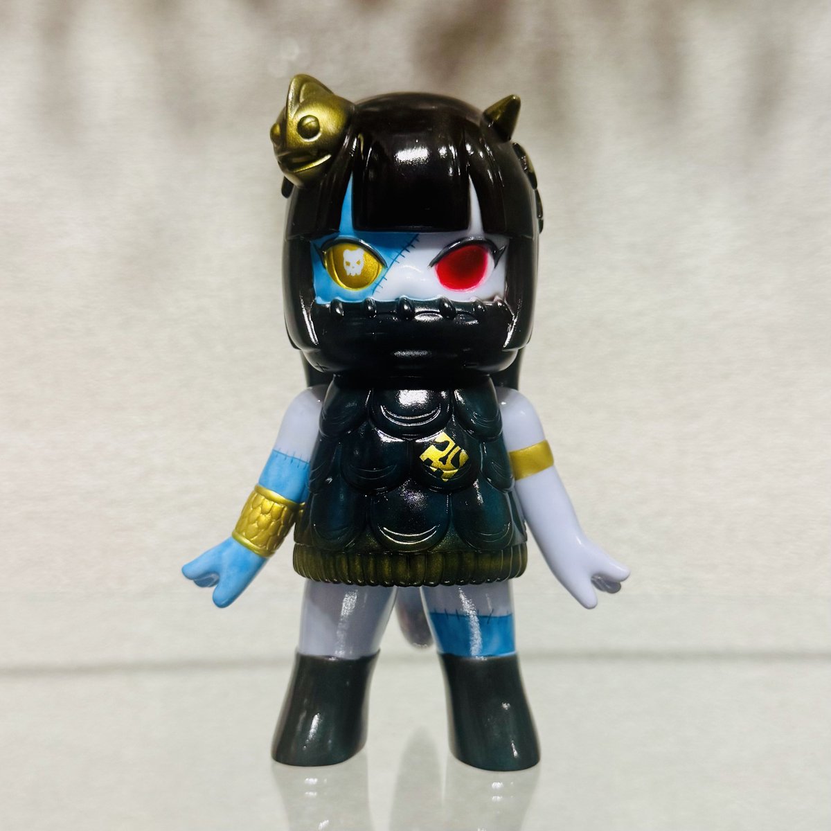 P9TOYSさん × SKULL CUBEさん コラボアマビエちゃん 《クマ菌完全侵食