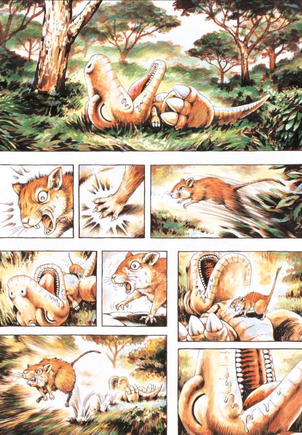 smekdoncat's tweet image. The answer is GON by Masashi Tanaka. It is a comic book in its purest form: sequential medium.