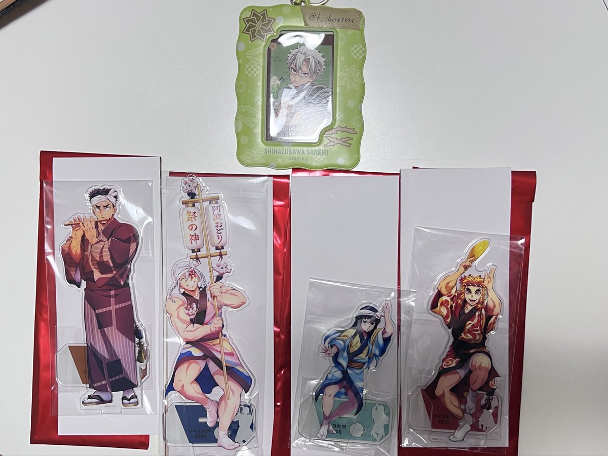 鬼滅の刃 阿波踊り ランダムアクスタ （譲）煉獄杏寿郎、宇髄天元 時透