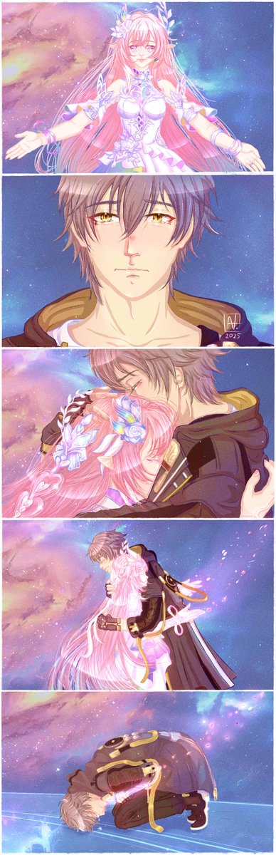 anotherLeg's tweet image. Good night, Amphoreus. 🩷 📘🪶

See you on 12 November 2026. 💫✨
"...and you shall carry our story forward, into tomorrow." 🕊️

#昔涟 #キュレネ #Cyrene #HonkaiStarRail #Caelus #崩坏星穹铁道 #崩壊スターレイルコスプレ