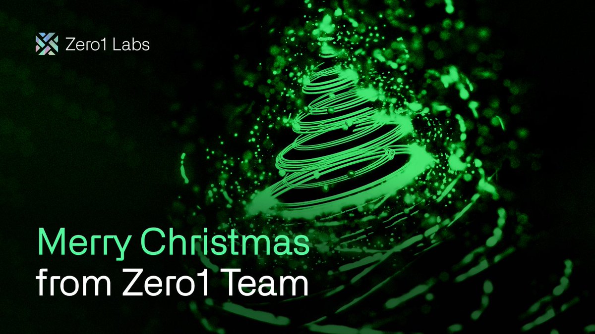 zero1_labs's tweet image. Merry Christmas from Zero1 Labs.

Thank you for being part of our story this year.

More to come in 2026.
