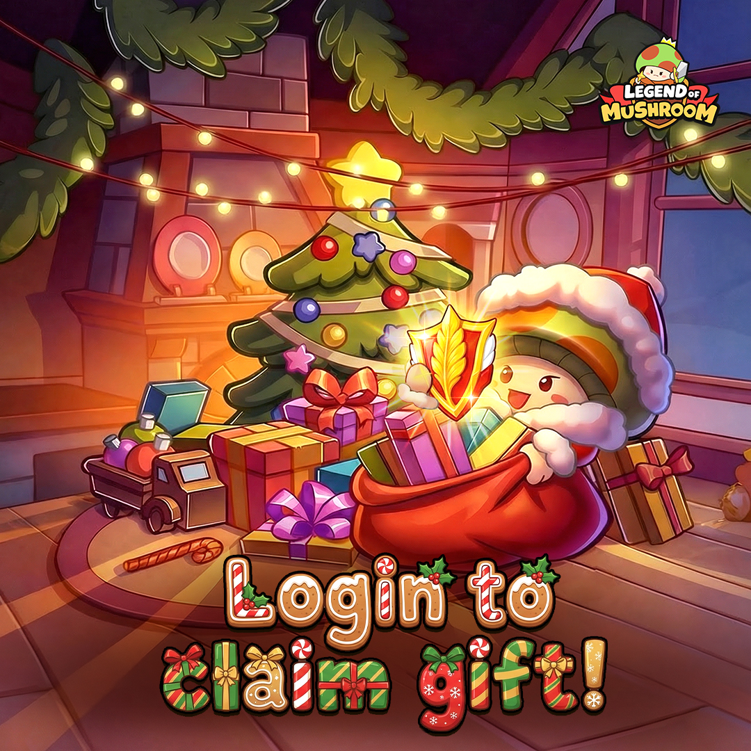legendofmush's tweet image. Dear Shroomie,
🎄🔔Merry Christmas!  Wishing you all happiness and joy! 
🎁During the event period from December 21 ~ 27, don't forget to log in and claim your Feather Token gift! 
#legendofmushroom #ChristmasEve #mobilegame 
——🍄🍄🍄Legend of Mushroom🍄🍄🍄——
🔗APPSTORE: