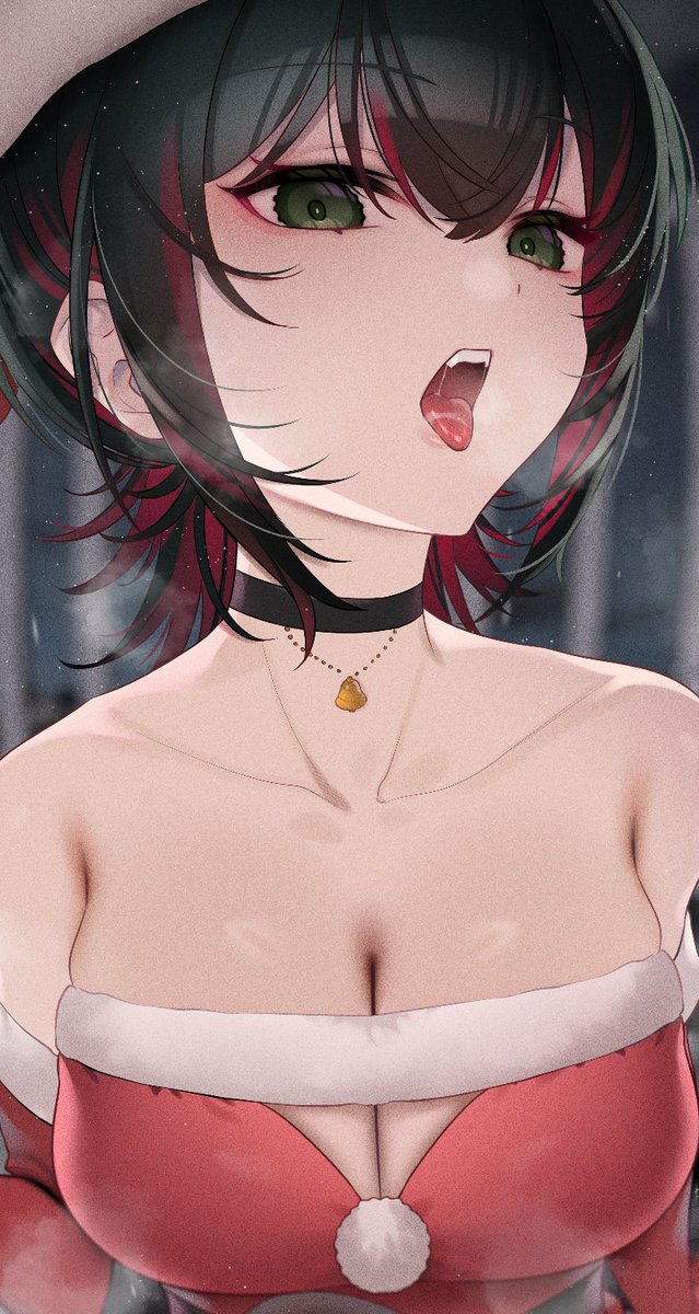 メロンブックス様より発行の『107+ 艶』にえちちサンタコスなイラストを一枚描かせていただきました!🎅🎄 