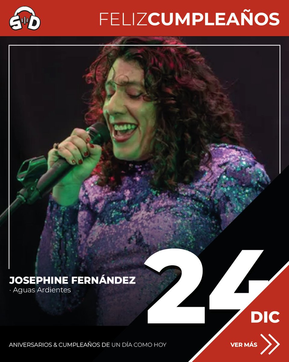 SoundDatos's tweet image. #SoundDatos · Diciembre 24 | Feliz Cumpleaños:
· Josephine Fernández ( @AguasArdientes)
· @chuchomerchan (Malanga / Thomas Dolby / The Pretenders / Pete Townshend / The Who / Eurythmics)
· Erick Bejarano ( @milmarias)
---
Click en el link para ver más: instagram.com/p/DSplK9zAEkJ/…