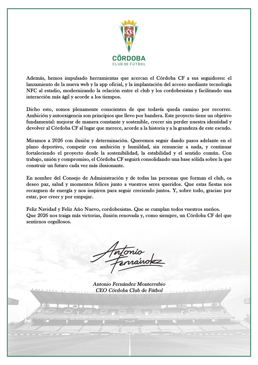 Córdoba CF tweet media