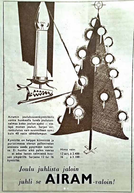koomassi's tweet photo. Muistaneeko #jonnet edes oikeita sähkökynttilöitä?
- Kuvaposti 1956 https://t.co/EVHEzJOfkJ