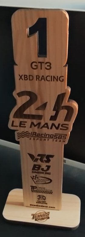 xbdracing's tweet image. Nos llegó el trofeo de las #24h que organizaron los amigos de @iracingsbs @iracingsbsports 

Precioso y muy bonito ¡Gracias amigos! 🙌💚✌️