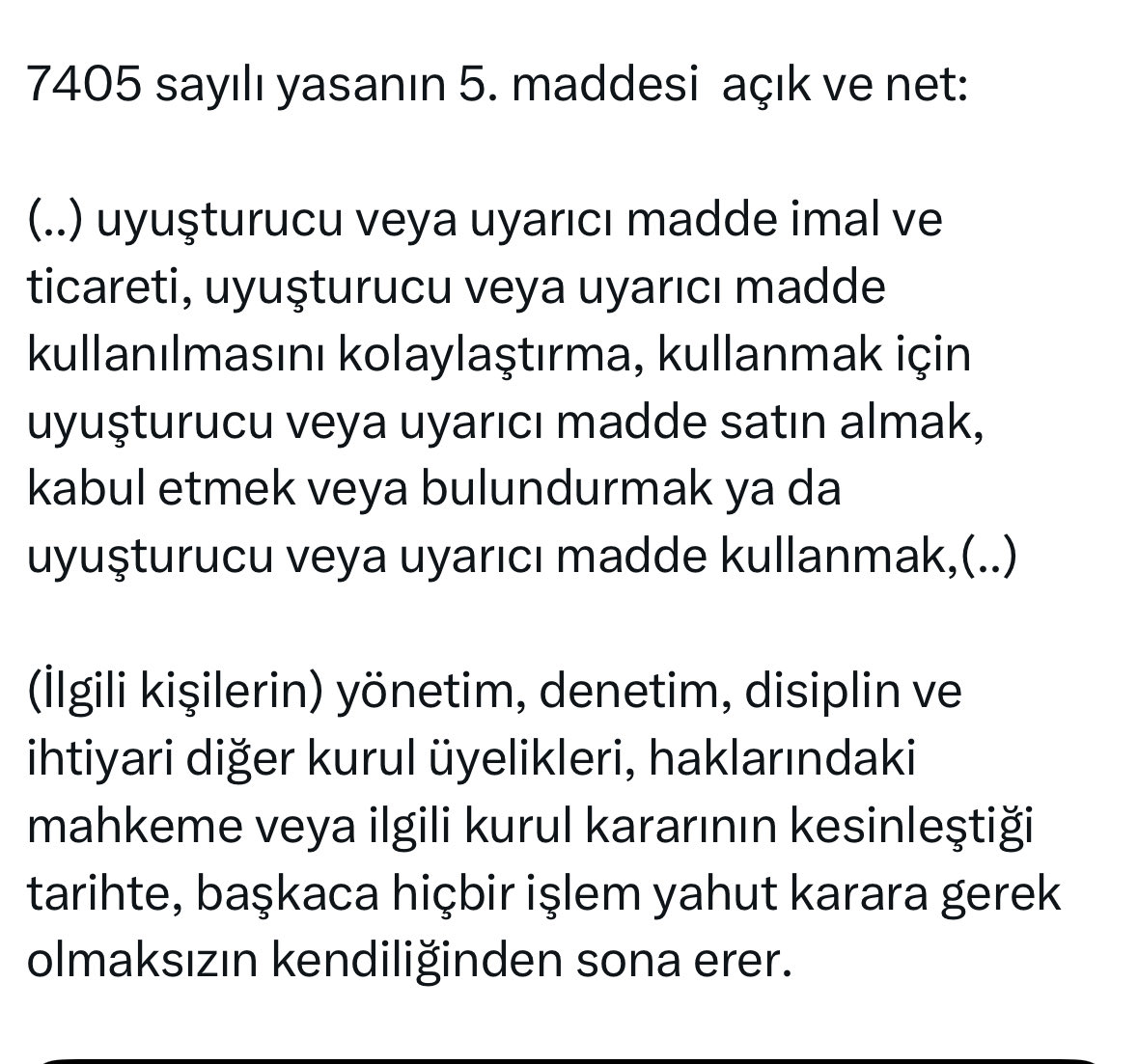 dehasabi's tweet photo. @taylanozansedef Yasa gayet açık https://t.co/CgOFxRI58g