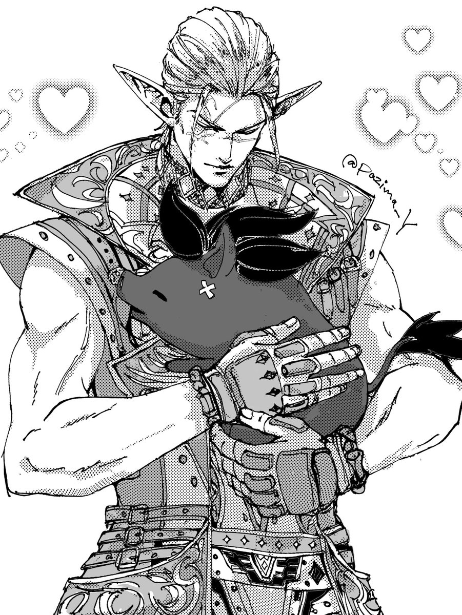 Pazima_Y's tweet image. ヒカセンのベビーモスを抱っこするタイラントさん