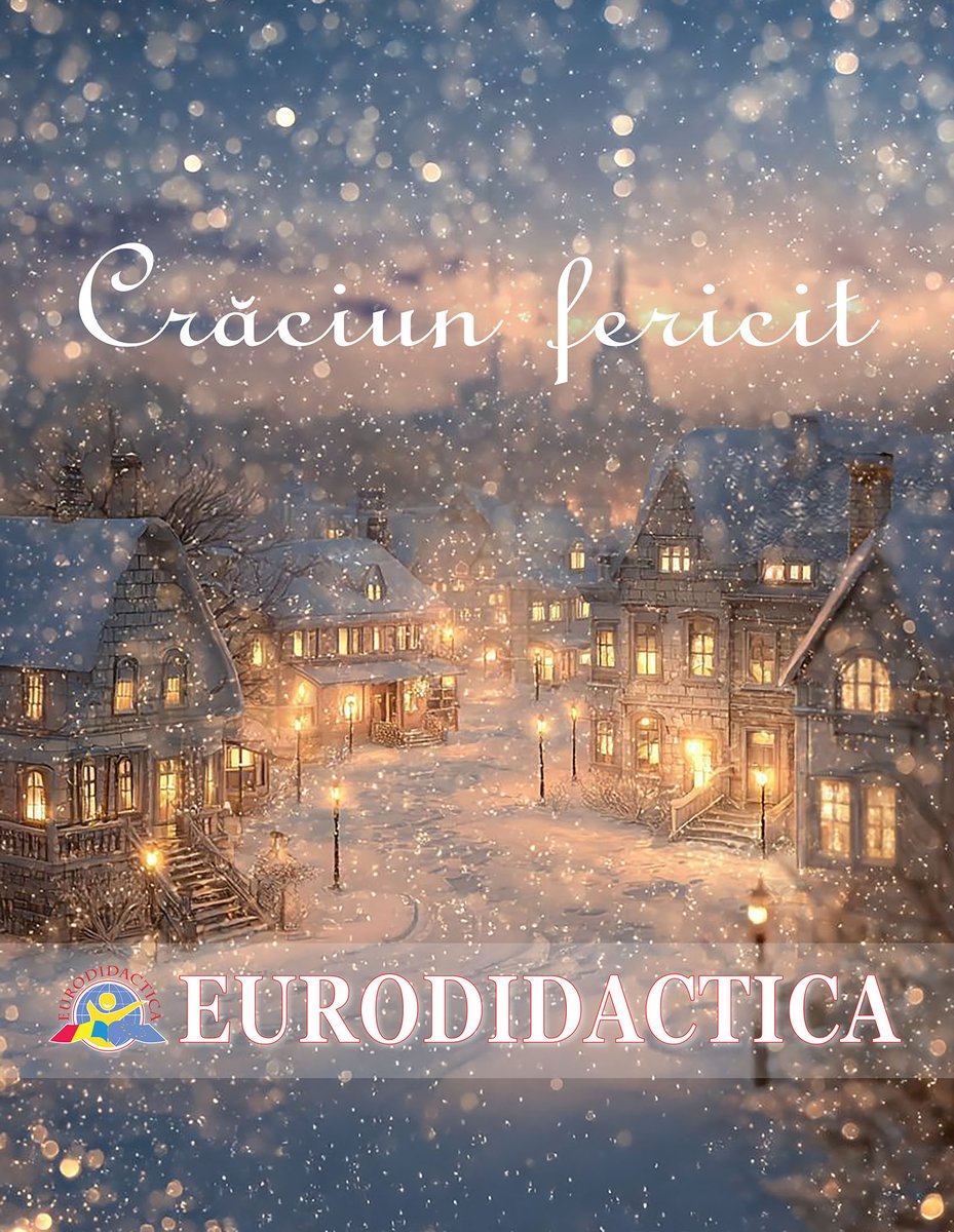 Eurodidactica's tweet photo. 🎄 Crăciun fericit tuturor! 🎄

Fie ca magia sărbătorilor să vă aducă zâmbete, căldură în suflet și momente frumoase alături de cei dragi. ✨

#eurodidactica https://t.co/noRwQAjyrf