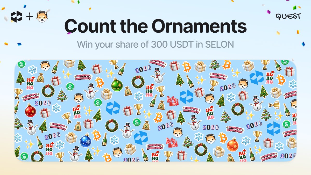 🎄LetsExchange x Dogelon Mars New Year Giveaway 🎁

✨ Count the Ornaments… win 50 USDT in $ELON 👀
Think you’ve got eagle eyes (or at least decent holiday spirit)? 🎅

We’ve hidden some sneaky Christmas baubles inside a festive mess of snow, sparkles, charts, and Dogelon Mars