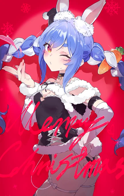 黒サンタぺこ #ぺこらーと