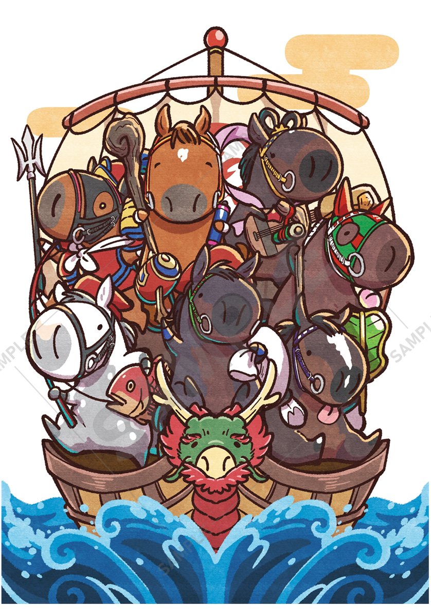 【未開封】UMAbred 七福神イラストUMA守　7個セット 再掲 【七福神UMA】 1月2日より博品館ではUMA年開幕を記念し