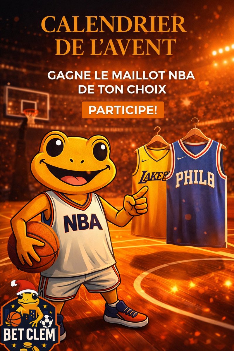 🎁 CALENDRIER DE L'AVENT JOUR FINAL N°24 🎁🎅🎄

LE MAILLOT NBA 🏀 DE TON CHOIX À GAGNER ! 🎽

POUR PARTICIPER :
👉 FOLLOW <a href="/BetClem_/">Bet_Clem 🐸</a>
👉 LIKE ❤️ CE POST 
👉 RT ♻️ CE POST 

Tirage au sort demain à 17h00 🕔
#TeamParieur #Concours