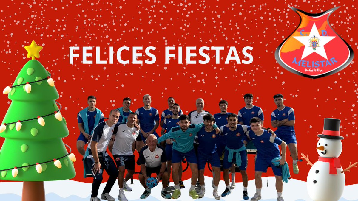 El CD Melistar os desea a todos una Feliz Navidad acompañados de vuestras familias y amigos!!
