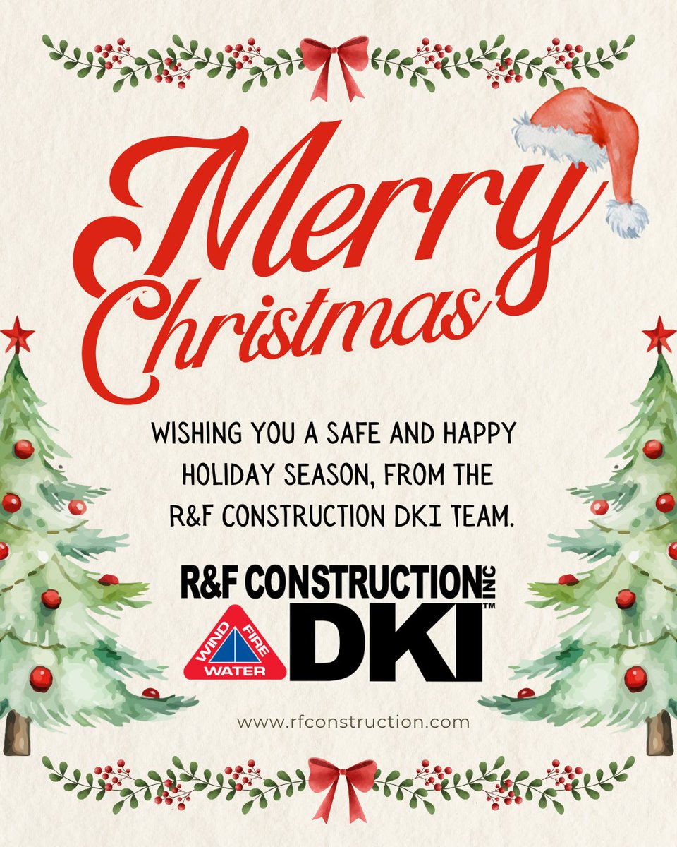 🎅 Wishing everyone a Merry Christmas and Happy New Year from the whole team at R&amp;F Construction DKI. #DKICanada #DKI