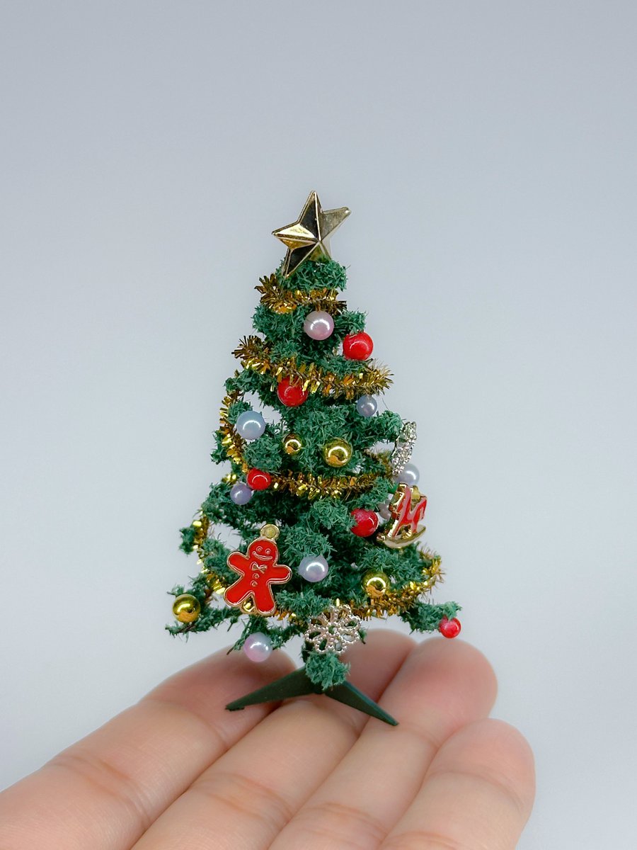 メリークリスマス！！針金からミニチュアのクリスマスツリーを作ってみ