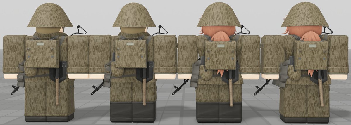 Haarinala's tweet image. Adjustments

Field unifs are also done, added the officer variant and enlisted variant to the formals too. I also added white pipings on the sleeve