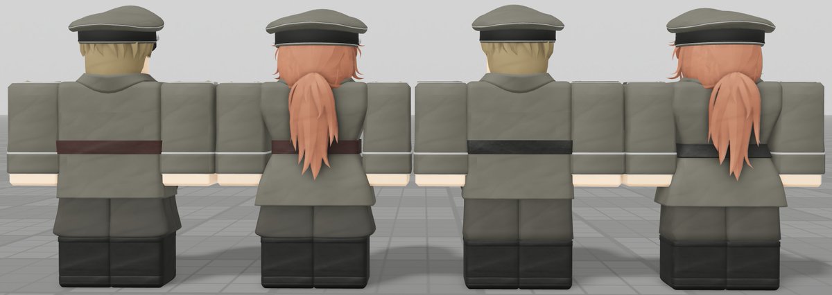 Haarinala's tweet image. Adjustments

Field unifs are also done, added the officer variant and enlisted variant to the formals too. I also added white pipings on the sleeve