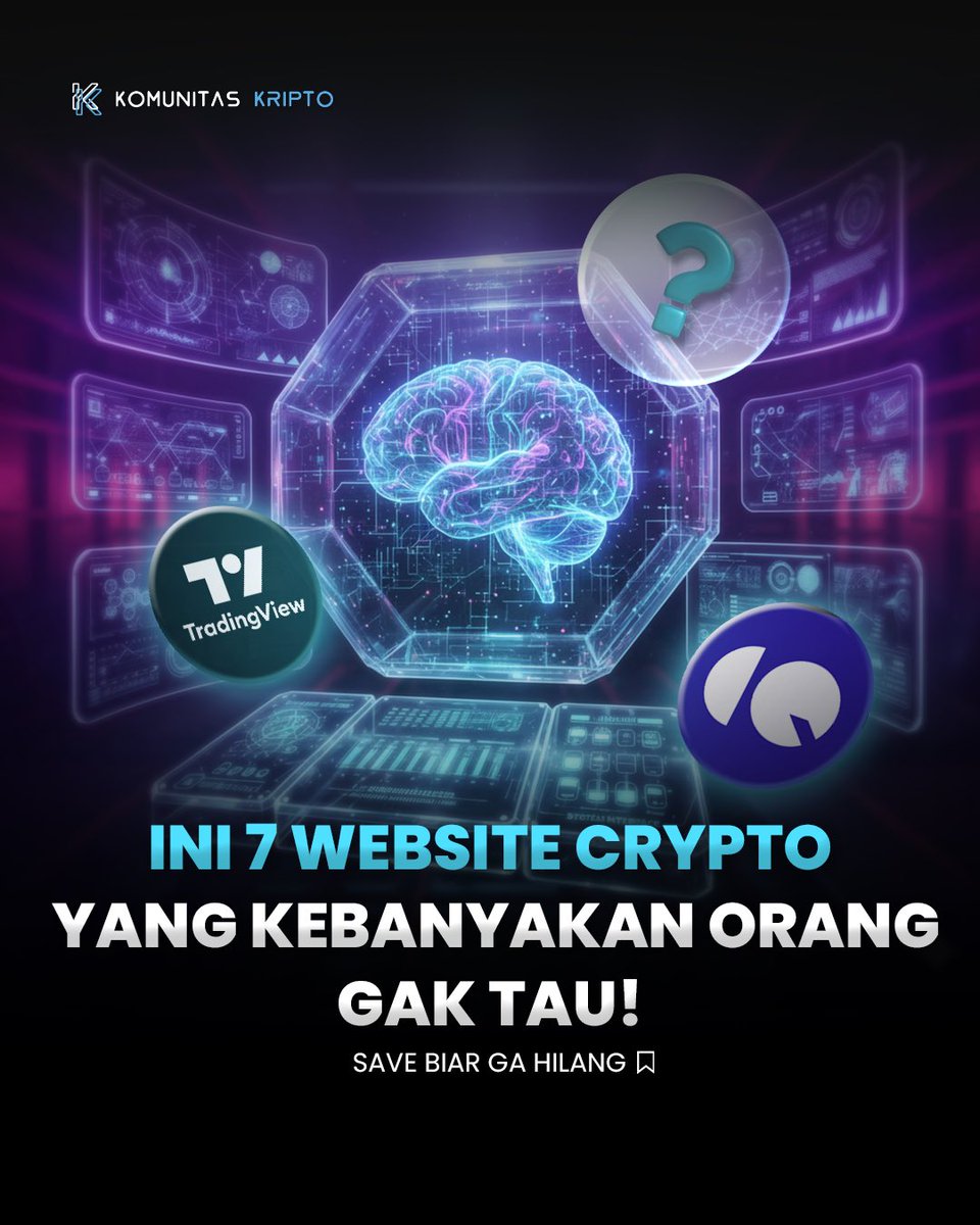 komunitech's tweet photo. 7 WEBSITE CRYPTO YANG GAK BANYAK ORANG TAU!
#komunitaskripto #crypto #websitecrypto https://t.co/ig25EcJFje