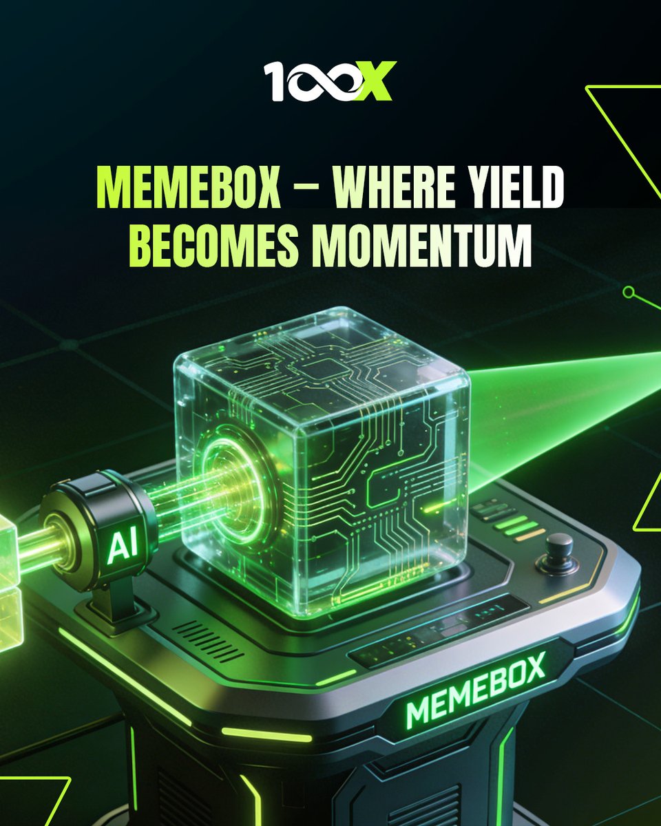 100x_global's tweet photo. MEMEBOX — Where Yield Becomes Momentum 🚀

Yield works. Compounds. Scales.
Every cycle builds stronger momentum.

Built for continuous growth. ⚡📈

#MEMEBOX #YieldMomentum #CompoundingGrowth #SmartYield #CryptoEcosystem #DigitalAssets https://t.co/h39lgeSEKj