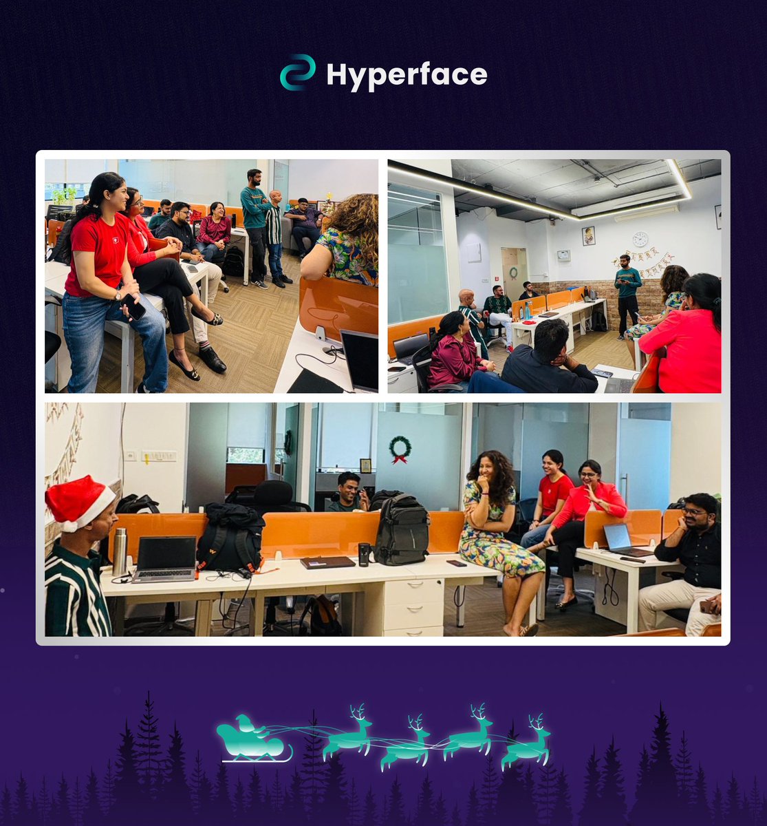 HyperfaceHQ's tweet photo. This 𝗖𝗵𝗿𝗶𝘀𝘁𝗺𝗮𝘀, we hit pause on work and turned up the joy with the people who make Hyperface what it is.

Grateful for this bunch shows up with energy, humour, and heart, and here's to ending the year on a high. ✨

#Hyperface #TeamHyperface https://t.co/cVO9mQk9pB