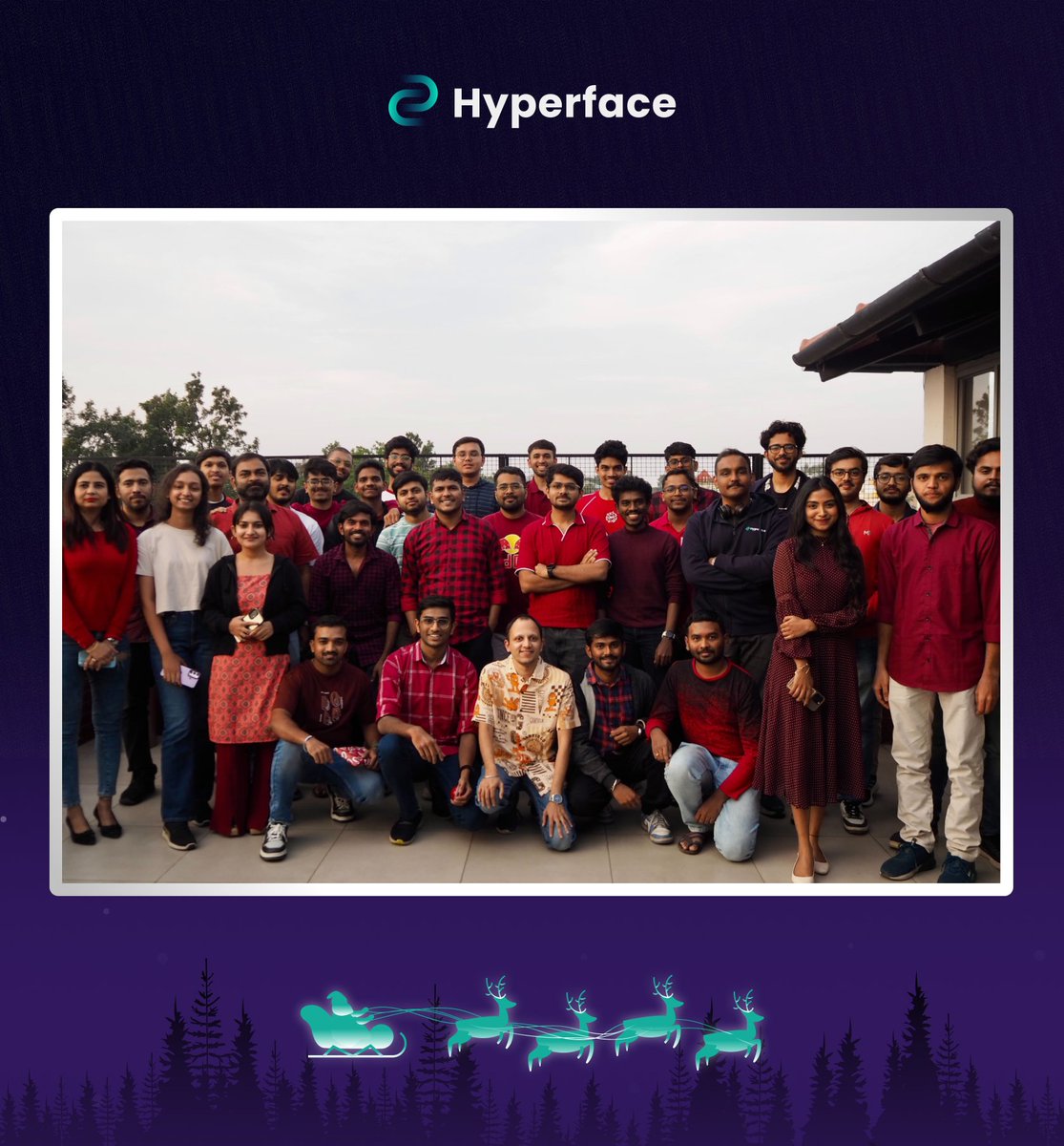 HyperfaceHQ's tweet photo. This 𝗖𝗵𝗿𝗶𝘀𝘁𝗺𝗮𝘀, we hit pause on work and turned up the joy with the people who make Hyperface what it is.

Grateful for this bunch shows up with energy, humour, and heart, and here's to ending the year on a high. ✨

#Hyperface #TeamHyperface https://t.co/cVO9mQk9pB