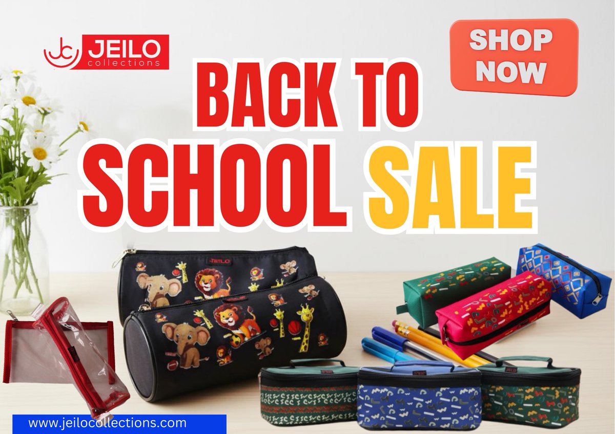 JEILO COLECTIONS back to school sale 

Back to school, the Jeilo way 🎒✨
Rooted in heritage, crafted for today — durable, playful, and made to last.
Shop quality that carries tradition into every classroom. 🧵📚#BackToSchoolSale #JeiloCollections #SchoolEssentials #ShopNow.