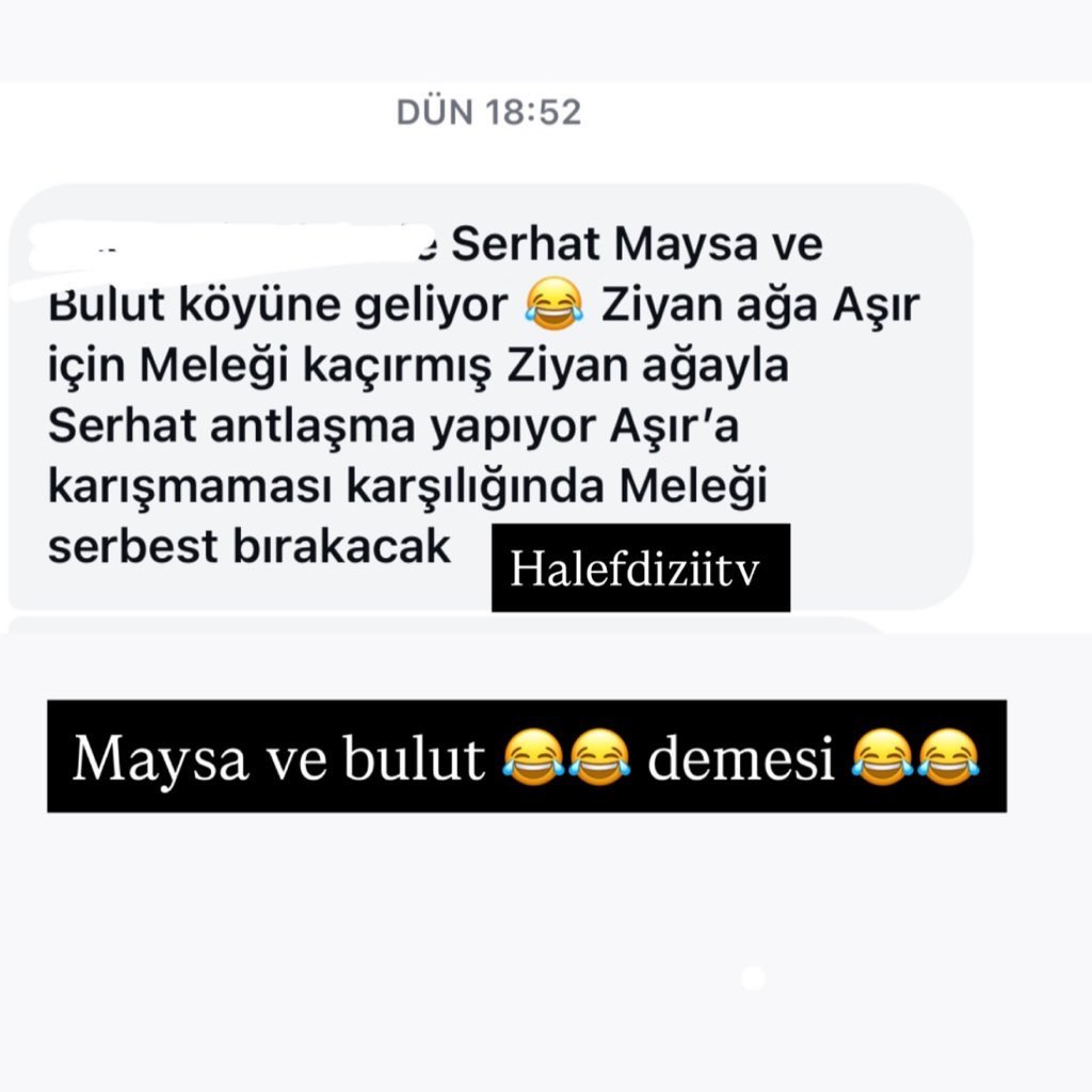 تسريب🚨

سرحات سيذهب الى قرية مايسا وبلوت (المخيم)
زيان آغا سيختطف معلوكة من أجل أشير. وسيقوم بعمل أتفاق مع سرحات سيترك ملك مقابل أشير. 

بالاضافة ان هنالك دكتور سجعلوه يفطس، من هو الدكتور؟ لا نعلم.

#HalefKöklerinÇağrısı #halef