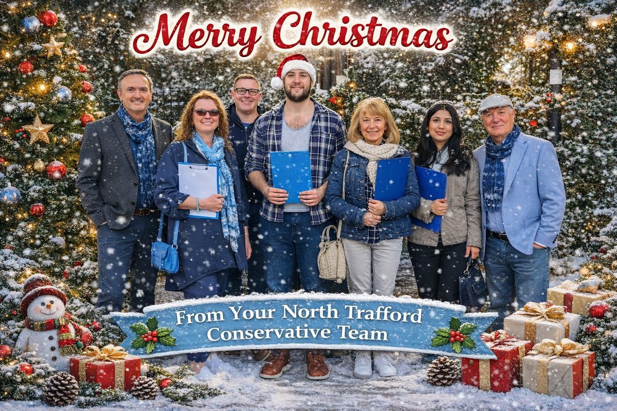 🎄 Wishing you all a very Merry Christmas from your North Trafford Conservative Team.

We hope you enjoy a peaceful and joyful festive season with family and friends. ✨#trafford