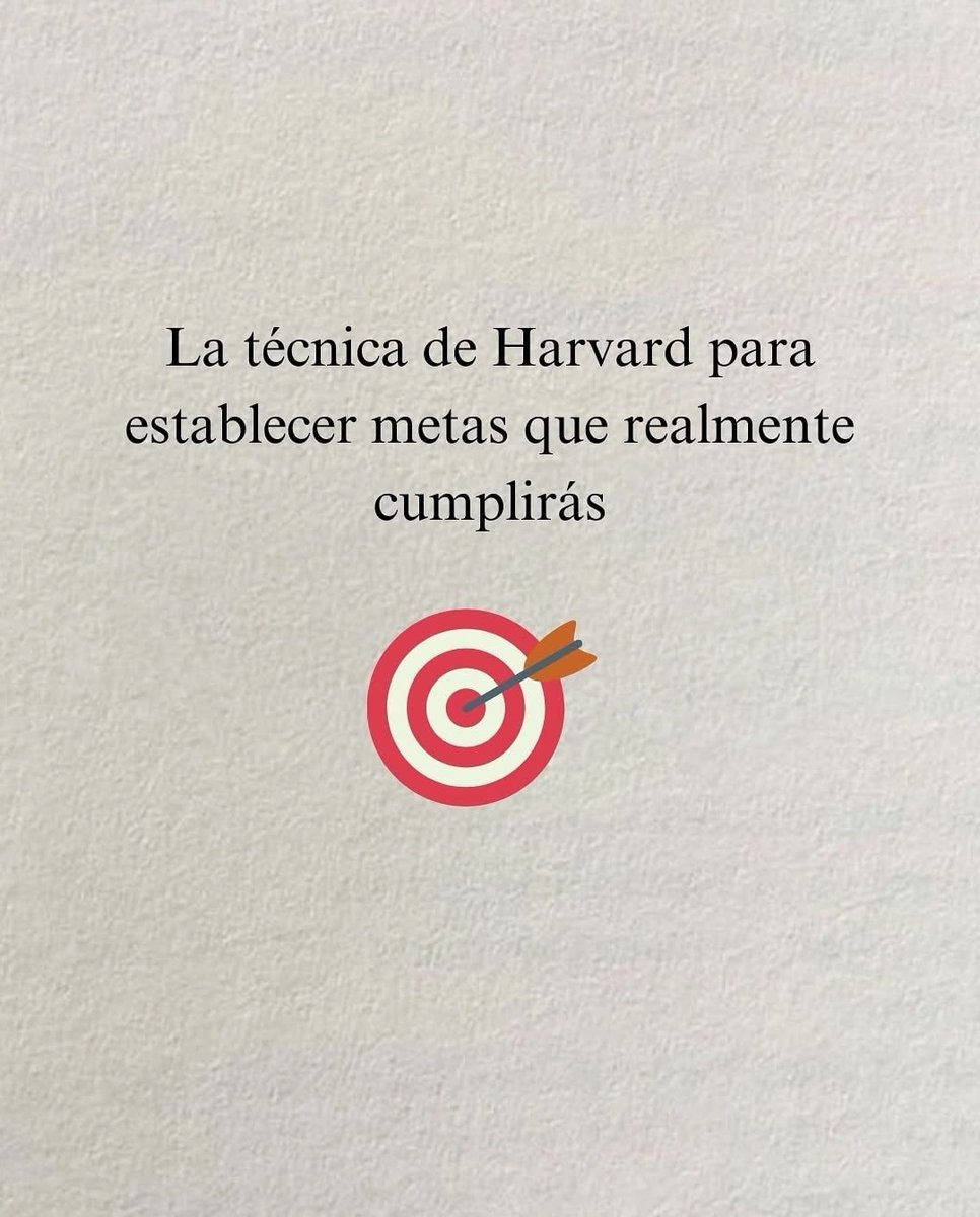 El 97% de las personas se ponen metas…
y aun así no cambian absolutamente nada.

Harvard descubrió por qué.
Y no tiene que ver con motivación, fuerza de voluntad ni disciplina.

Este hilo te lo explica paso a paso👇