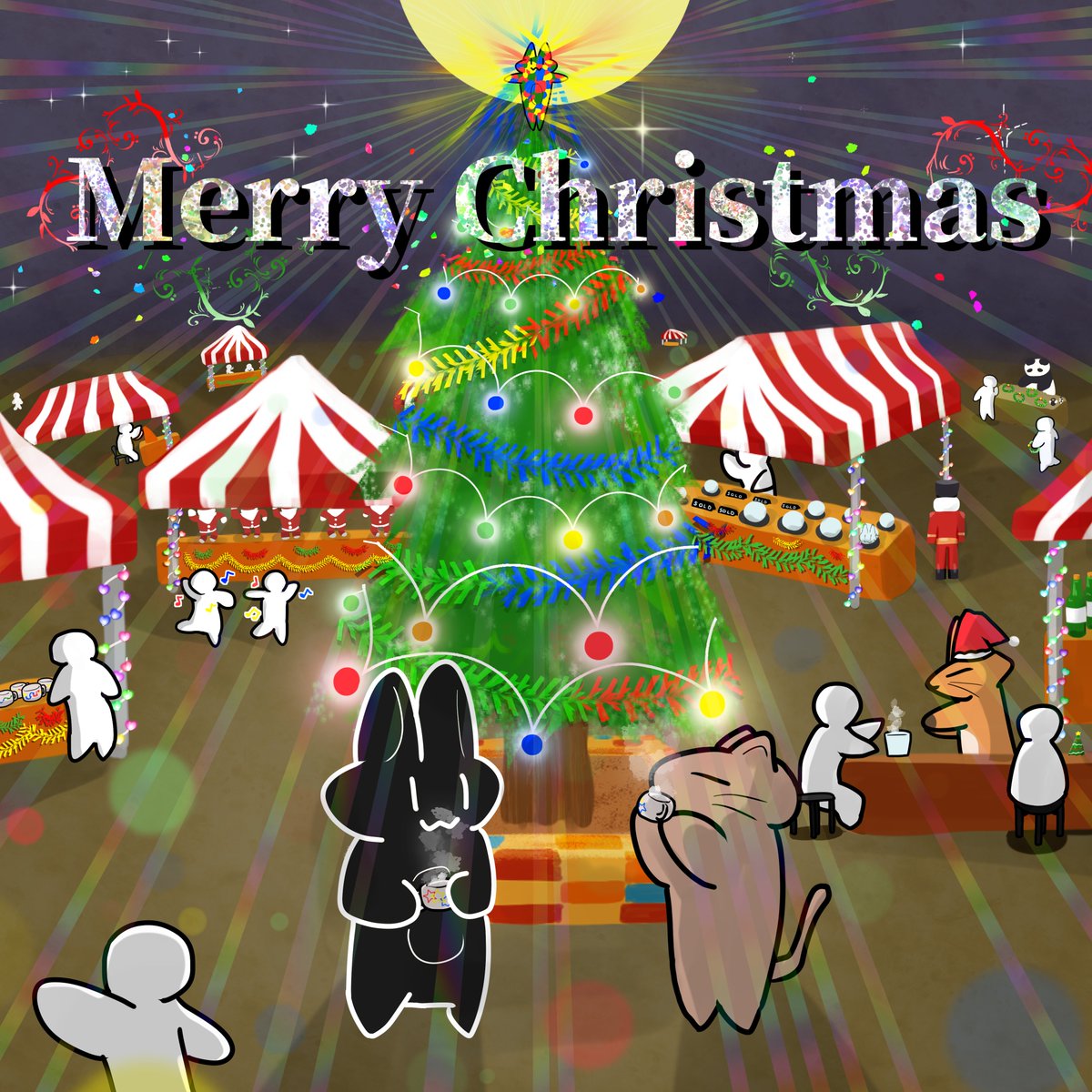 メリークリスマス！　
#EasyRabbit 
#かんたんうさぎ