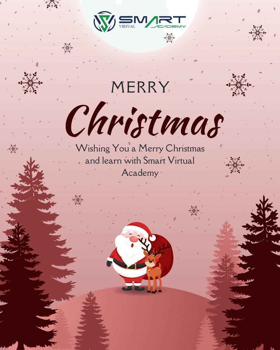 Smartvrtua6666's tweet photo. Merry Christmas

#SMARTVRTUALACADEMY
#SMARTVRTUALACADEMYVARANASI
#SVA
#SVAVARANASI
#education
#business
#mybusiness
#networkmarketing 
#networker 
#letsstar 
#SmartClassroom
#smartclass
#OnlineClass
#onlinebusiness
#onlinelearning https://t.co/jk5BH2CxPb