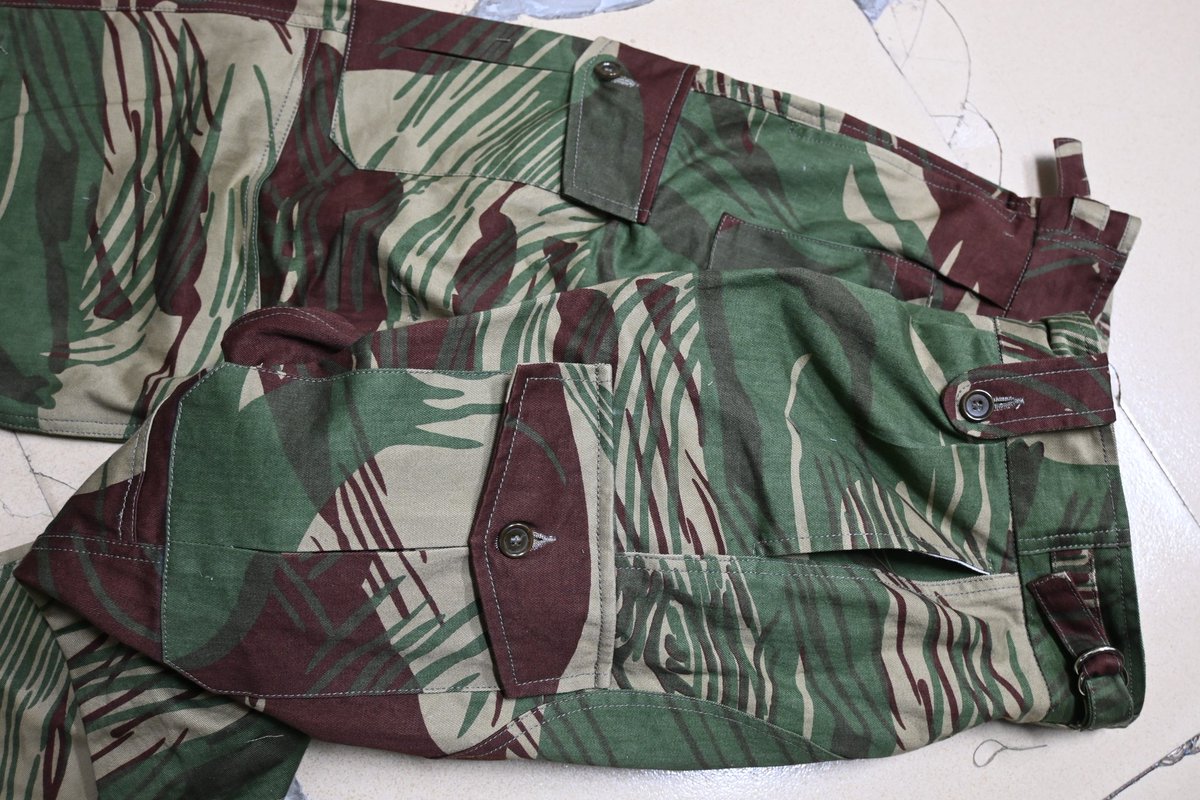 実物　ローデシア迷彩パンツ　1978年製 FJ後方支援部 ローデシア軍 迷彩パンツ 全サイズ対応、オーダーメイド