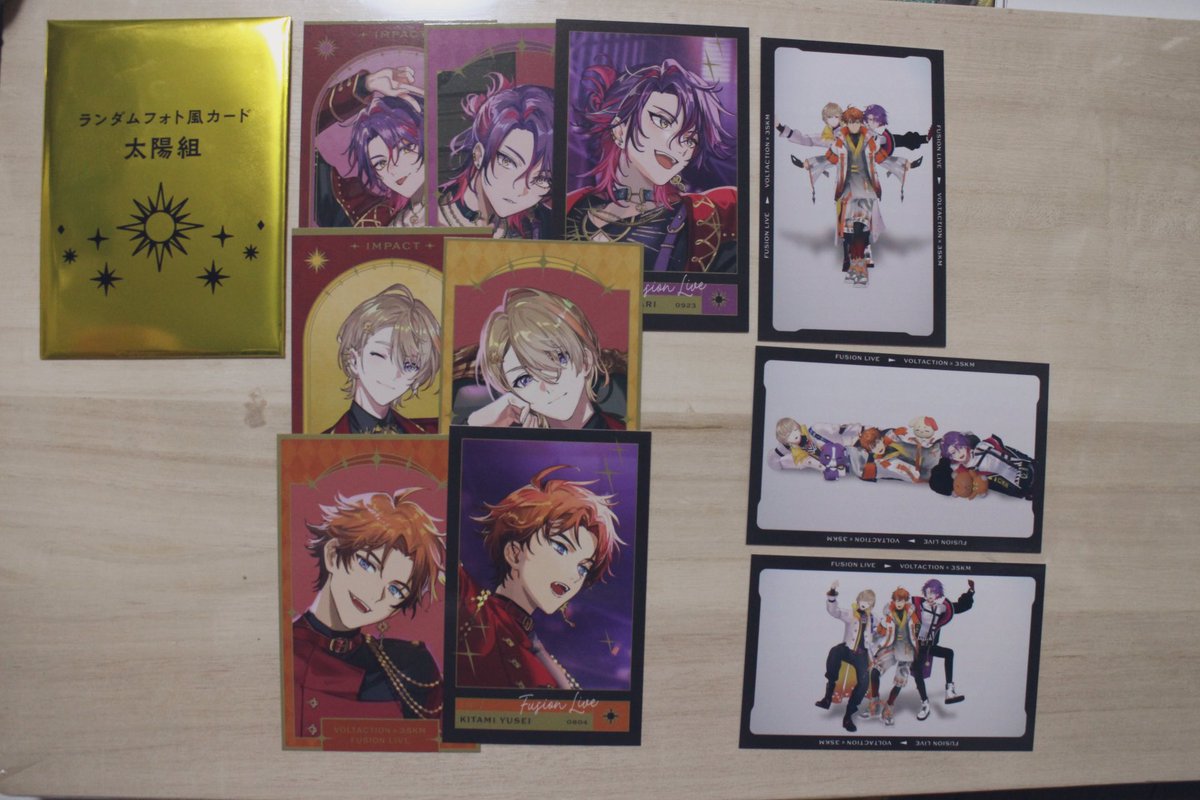 IMPACT太陽組＆月組チェキ10枚ずつと特典5枚開封の儀した〜‼️ チェキ1