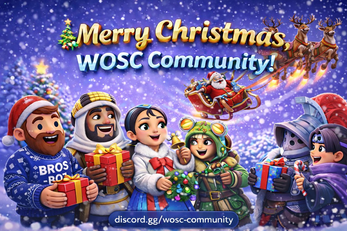 WOSCcommunity's tweet image. 🎄 Merry Christmas, WOSC Community!
Wishing everyone calm and enjoyable holidays. ❄️🎁
👉 discord.gg/wos-community

#MerryChristmas #WOSC #WhiteoutSurvival #GamingCommunity