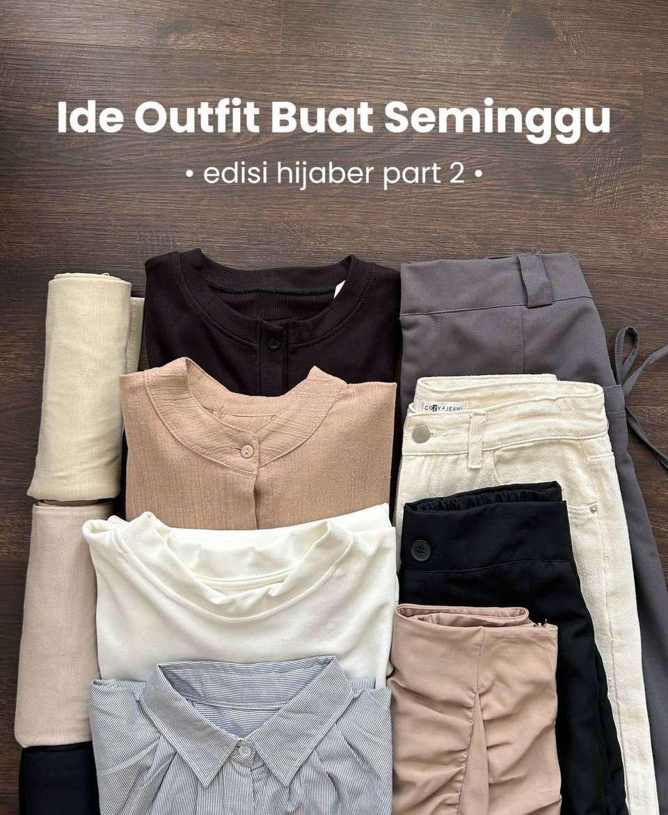 zelouver's tweet photo. Mix and match outfits for your hijab style (part 3) 

a thread https://t.co/81DGskJdMS