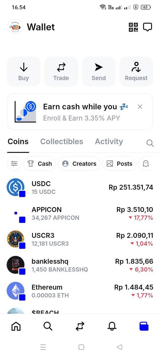 I got 15 USDC on <a href="/base/">Base</a> as holiday reward. i started journey from 0.3$ 
Join me base.app/invite/wongbra…
Keep posting on base, I only bought $appicon  $uscr3 $baneshq