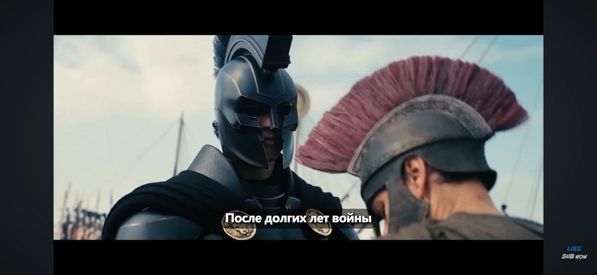 Ulylylyly's tweet photo. Я пересмотрела трейлер Одиссеи и заметила две детальки. 
1. Нахуя вы Одиссея заставили встать перед Агамемноном на колени и руку целовать. Может он ему сразу отсосет? Никого не смущает что они там все поголовно цари, все равные между собой? 

Не, нам нужен обычный король и вассал https://t.co/bvKp8nSSn9