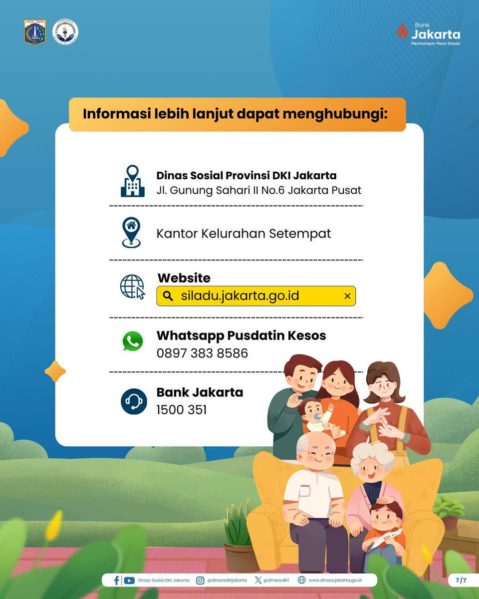 DinsosDKI1's tweet photo. Hai #KawanSosial

Pemerintah Provinsi (Pemprov) DKI Jakarta melalui Dinas Sosial kembali menyalurkan Bantuan Sosial Pemenuhan Kebutuhan Dasar (PKD) kepada penerima manfaat (KAJ), (KLJ), dan (KPDJ) untuk periode Desember 2025.

#dinsosdki #jagajakarta #bansospkd #klj #kaj #kpdj https://t.co/nrnEqHO7xY